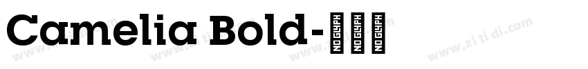 Camelia Bold字体转换 Camelia Bold字体转换